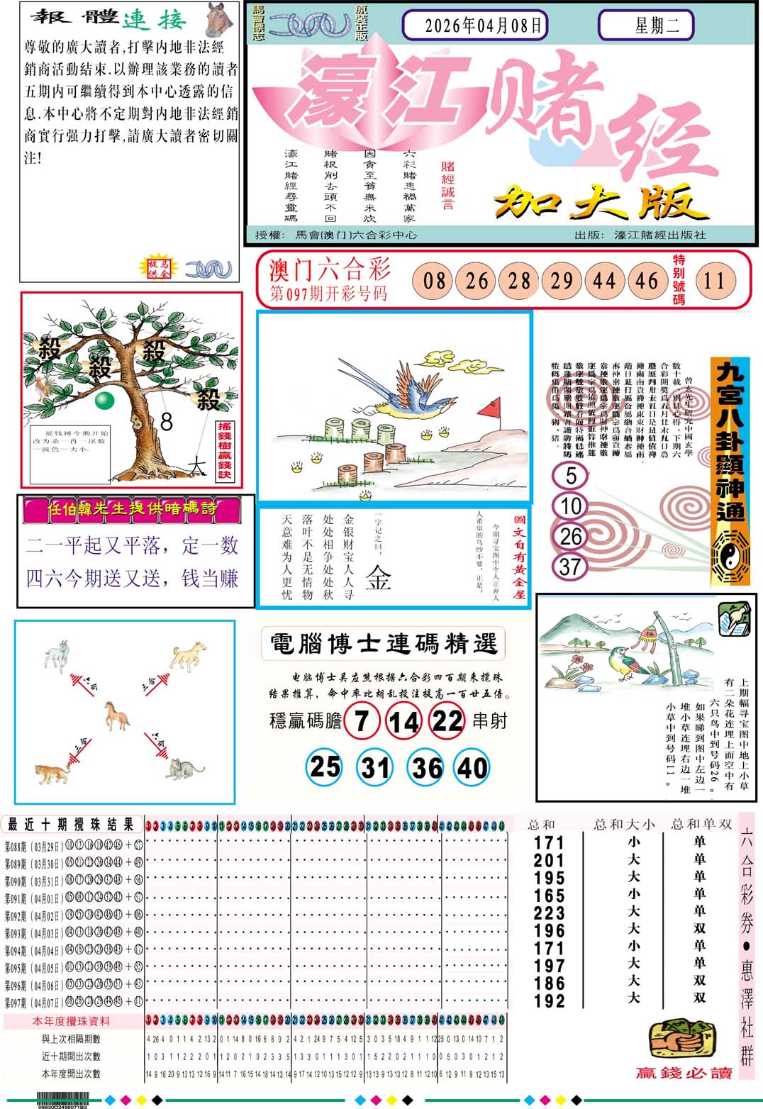 098期濠江赌经A加大版[图]