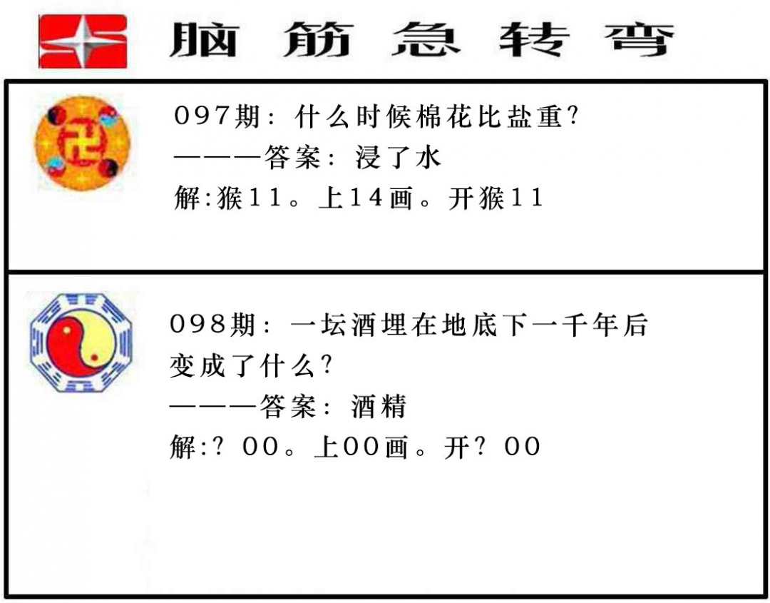 098期脑筋急转弯[图]